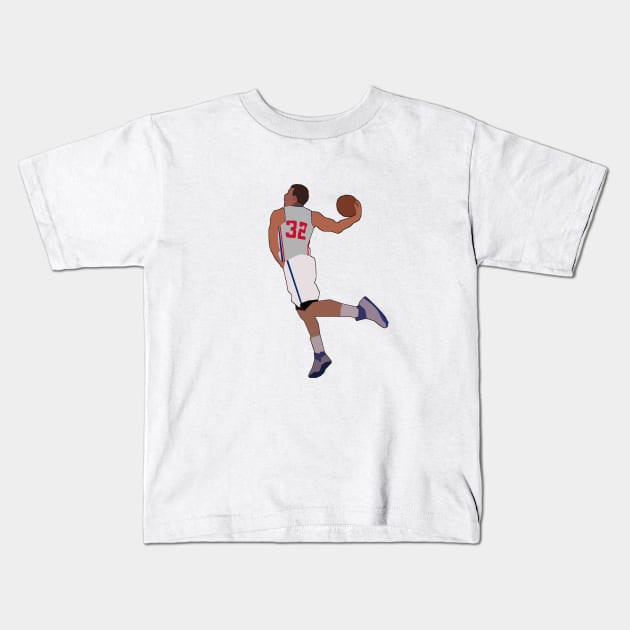Blake Griffin - Detroit Pistons Kids T-Shirt by xavierjfong
